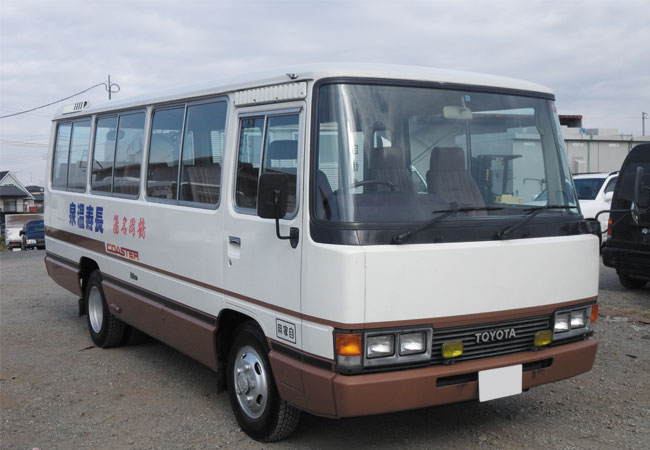 Toyota coaster used for