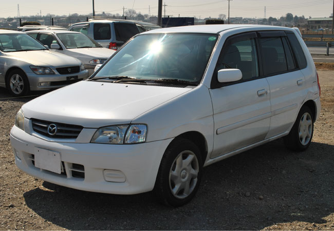 Used Mazda demio Hatchbacks 2001 model in White | Used Cars Stock 53092 ...